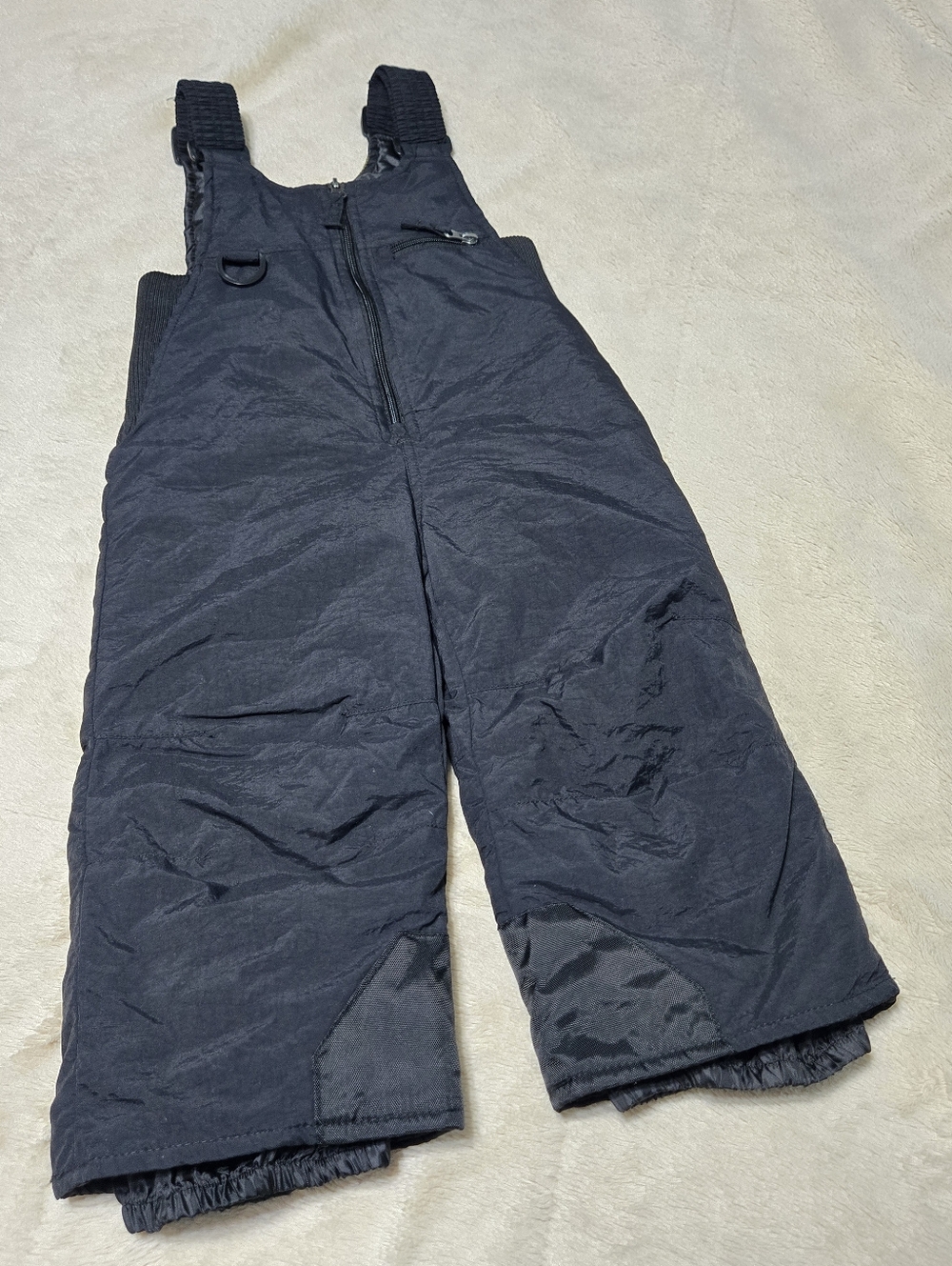 Canyon Creek Kids Size 2T Black Solid Like New Snow Ski Bibs Pants Adjustable